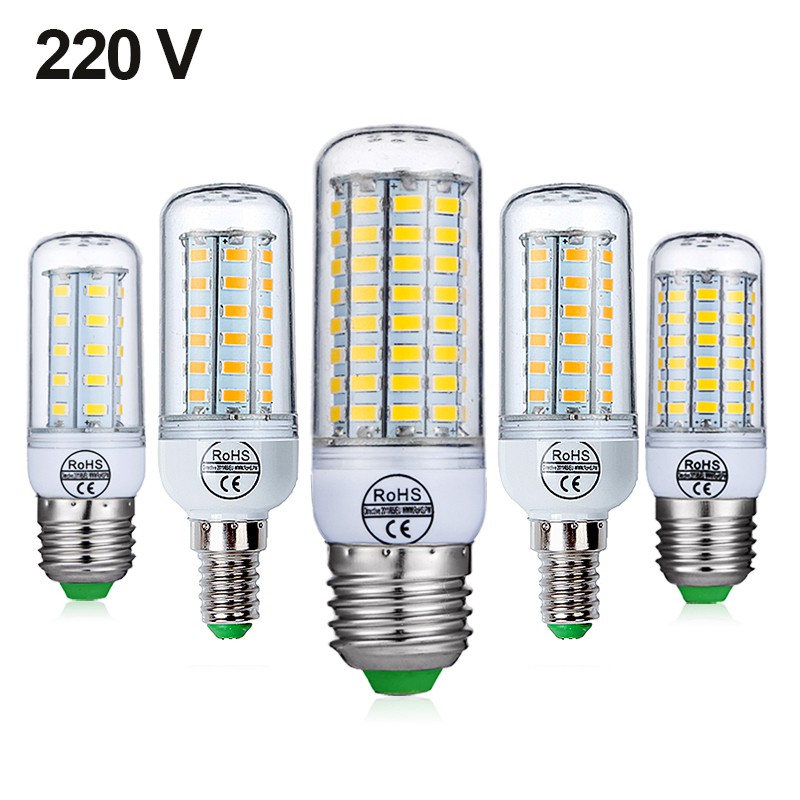 Bóng Đèn Led E27 E14 5730 220v 24 36 48 56 69 72 Bóng
