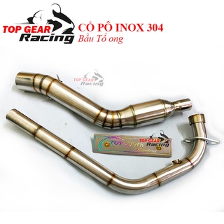 CỔ PÔ BẦU TỔ ONG INOX 304 CHO EXC, WINNER, R15V3 - MỐI HÀN SIÊU ĐẸP <TOPGEAR>
