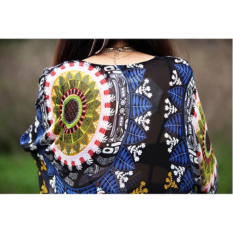Áo khoác cardigan chiffon dáng dài in họa tiết dân tộc phối tua rua thời trang mùa hè cho nữ
 | BigBuy360 - bigbuy360.vn