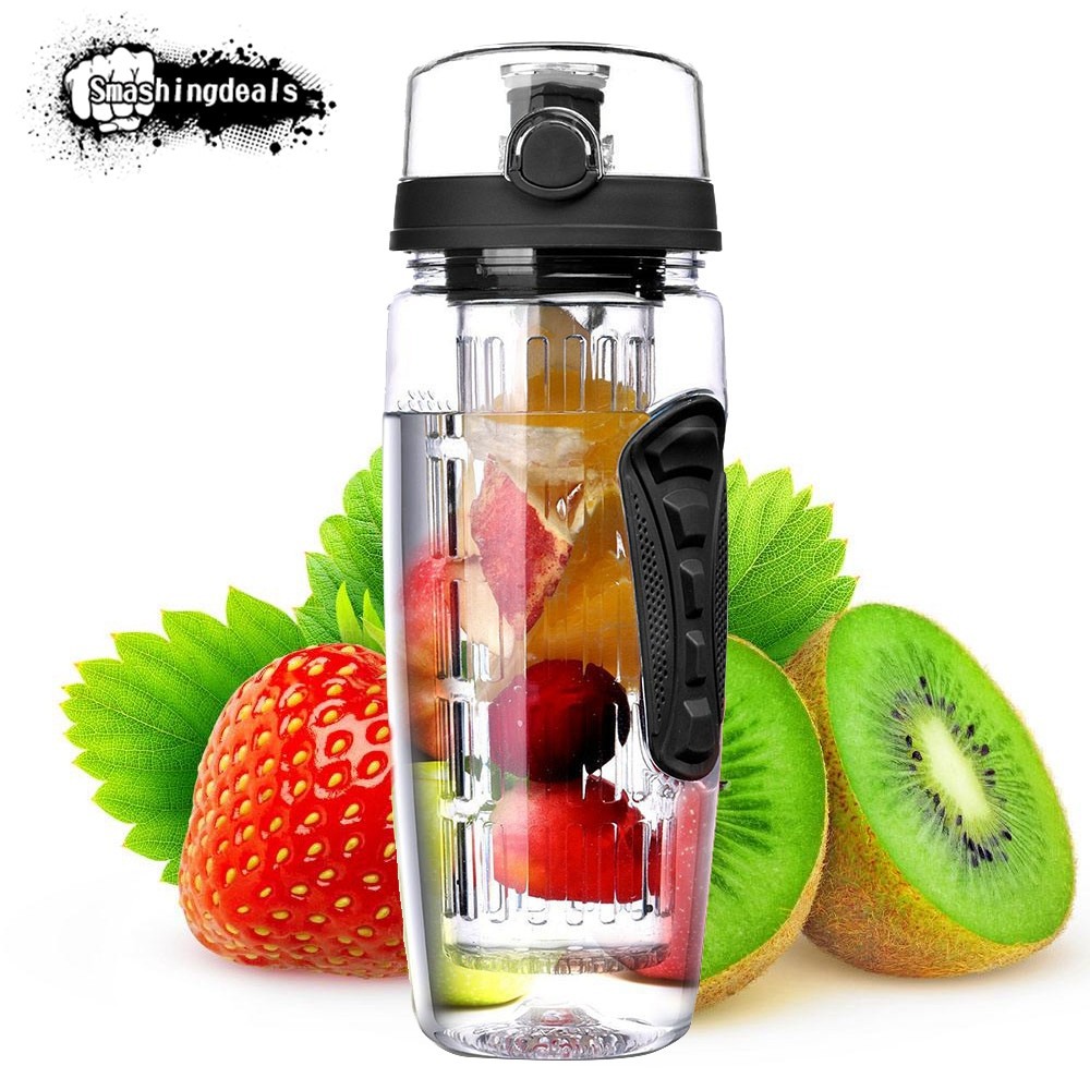 Bình nước detox 1000Ml có ngăn lọc làm nước trái cây
