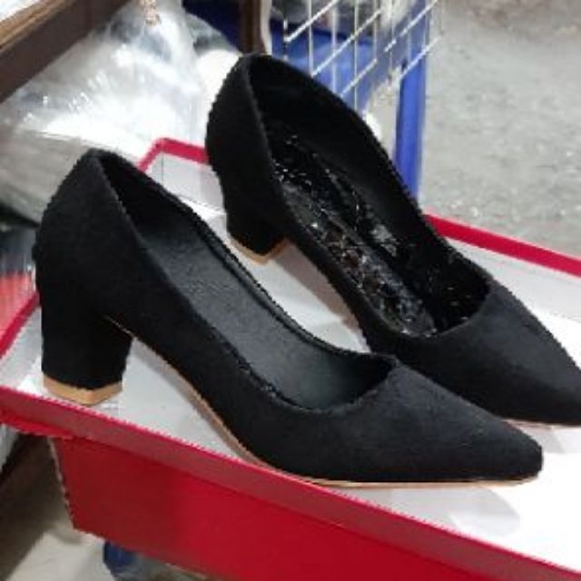 (FREE SHIP -ĐƠN HÀNG -99K ) Gót vuông 5p da lộn