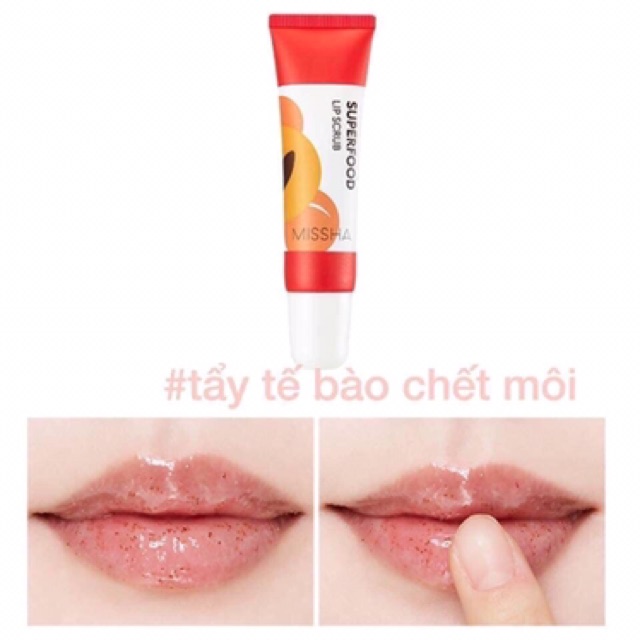 Tẩy tế bào chết môi Missha Superfood Apricot Lip Scrub | BigBuy360 - bigbuy360.vn