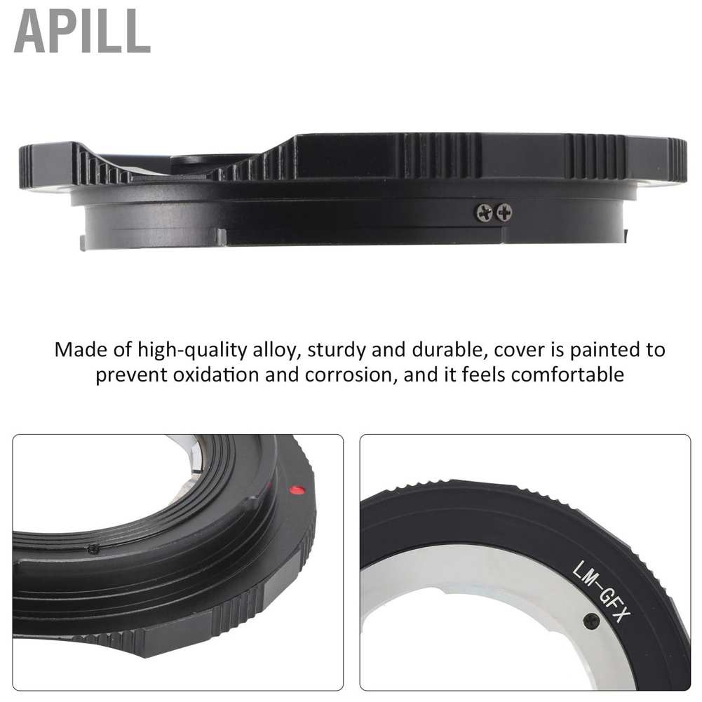 Apill NEWYI LM‑GFX Lens Adapter Converter Ring for Leica LM to Fujifilm GFX Camera