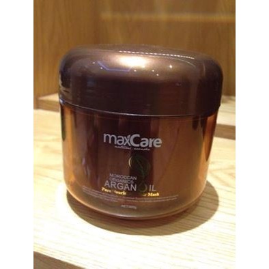 Kem hấp tóc, kem ủ tóc tái tạo chuyên sâu Maxcare Argan Oil Pure Nourishing Hair Mask 500ml