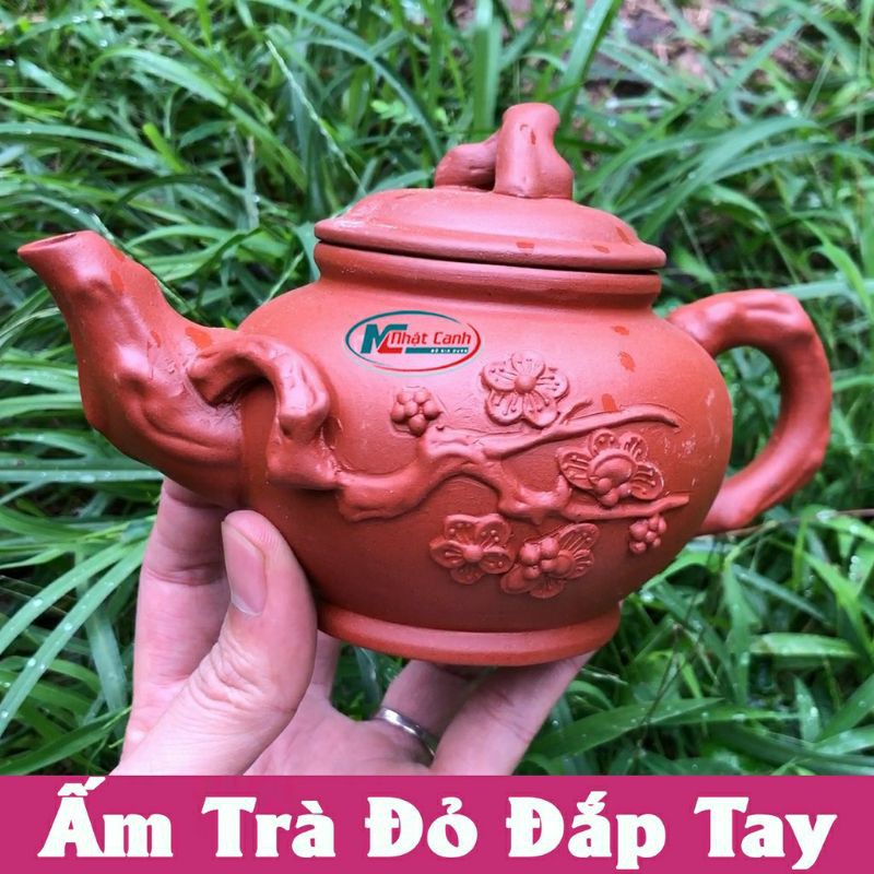 ẤM TRÀ ĐẤT ĐỎ ĐẮP TAY