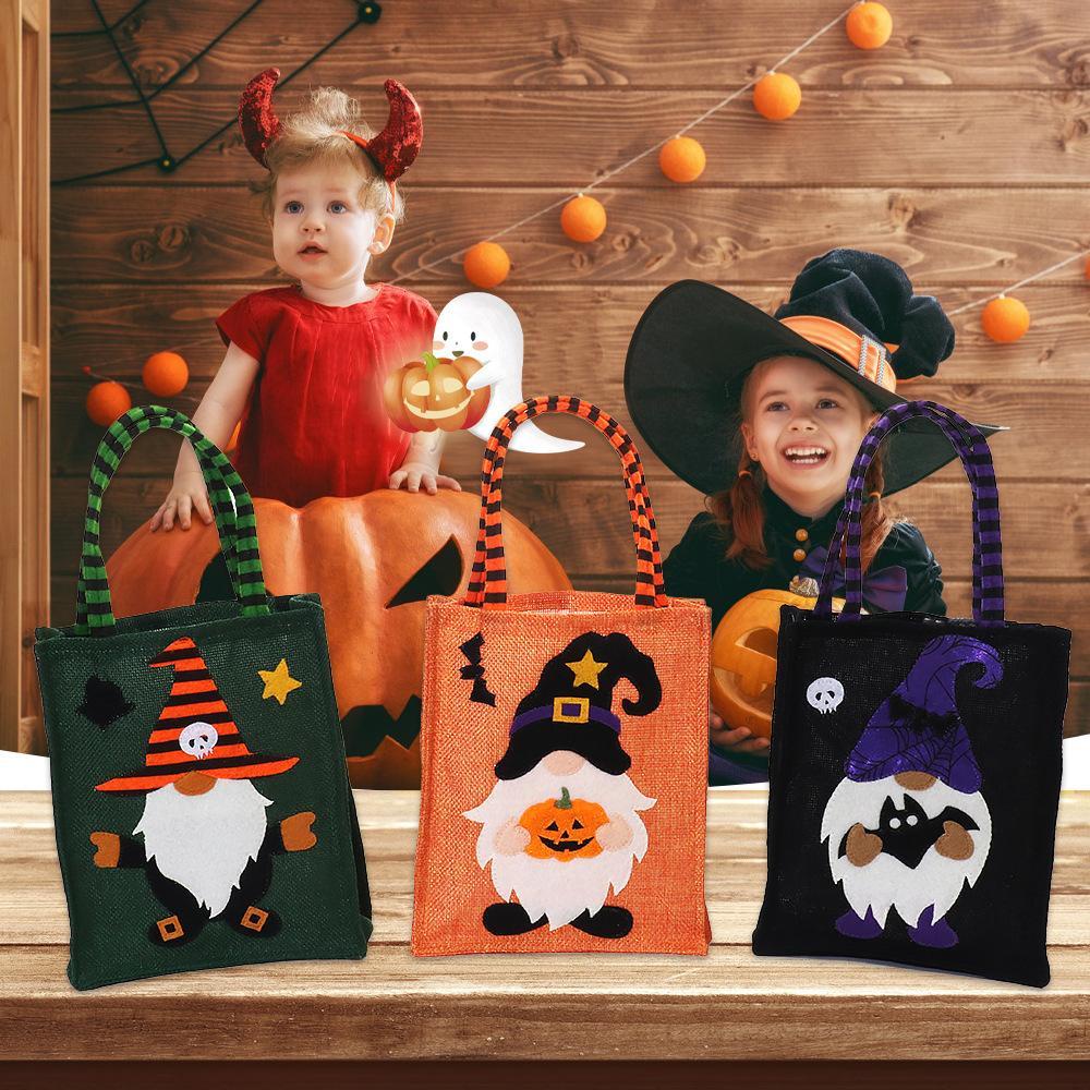 CHOOKEY Bộ 2 Túi Đựng Quà Halloween Hình Bí Ngô