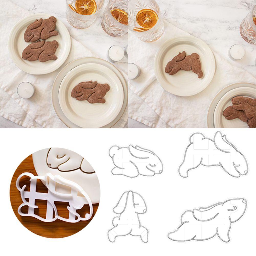 YNATURAL Set 4 Khuôn Cắt Tạo Hình Hoạt Hình Dễ Thương