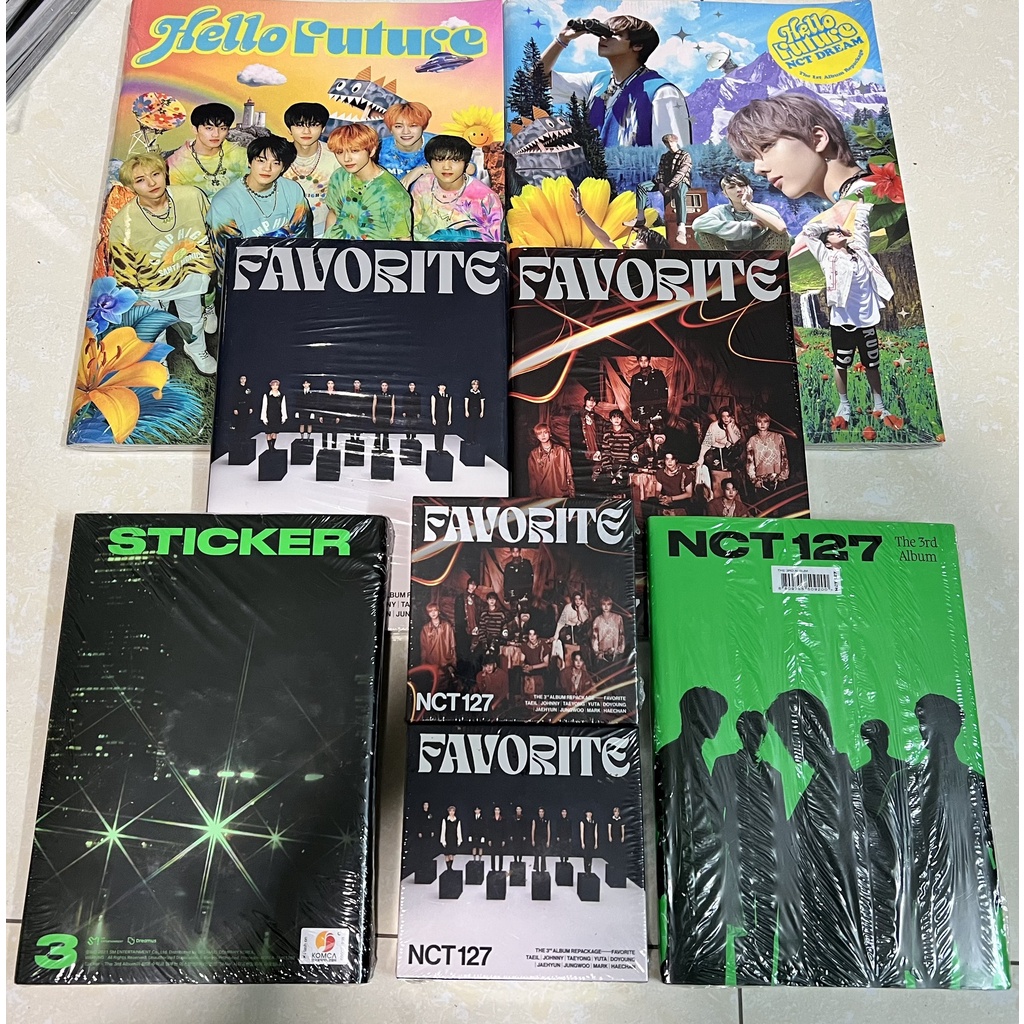 Sẵn album ảnh NCT Sticker, Favorite và Hello Future nguyên seal chính hãng