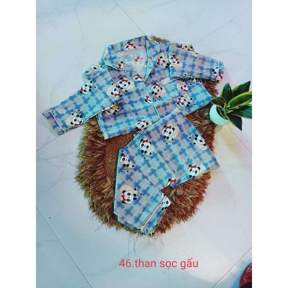 🌈🌈Bộ Pizama tay ngắn-quần dài 40-60kg | BigBuy360 - bigbuy360.vn