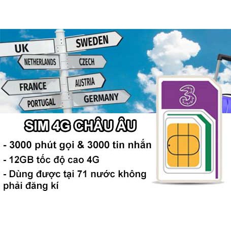 Mua sim 3G/4G du lịch Pháp tại Việt Nam