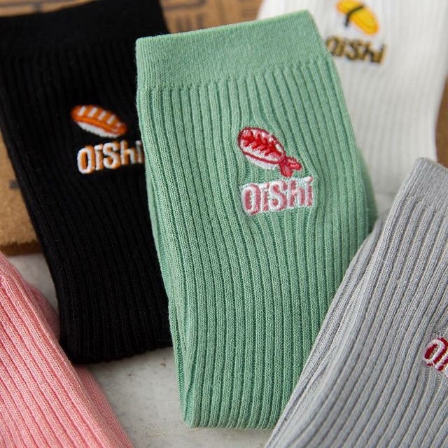 Tất Cổ Cao Nam Nữ Họa Tiết OISHI