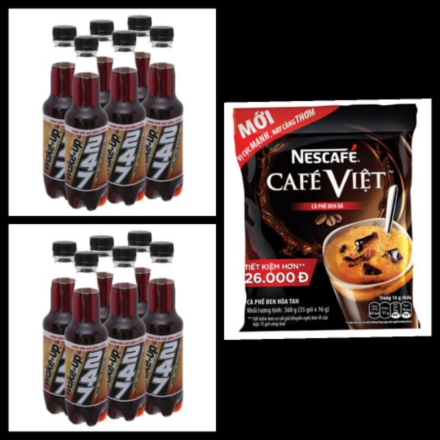 6 chai NƯỚC TĂNG LỰC 247 VỊ CÀ PHÊ 330ML