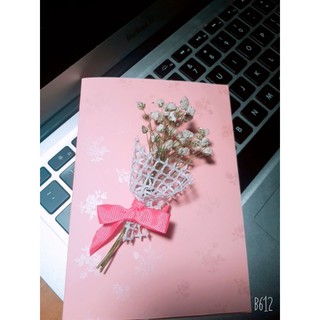 Thiệp hoa khô handmade