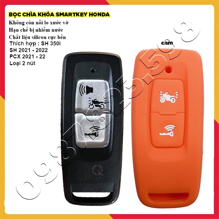 Bọc Chìa Khóa Smartkey SH Việt 2021 - 2022 125/150 ( Loại 2 Nút ) - Bọc Silicon Smartkey SH Việt