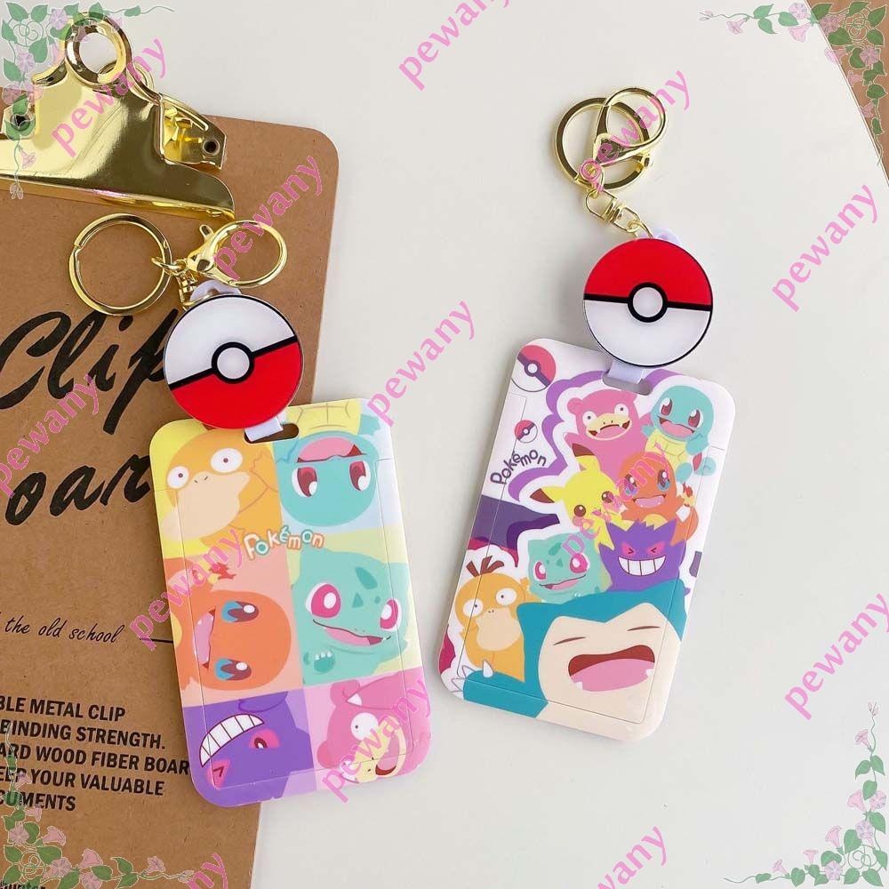 Móc Khóa Đựng Thẻ ID / Thẻ Tín Dụng Họa Tiết Hoạt Hình Pokémon Dễ Thương