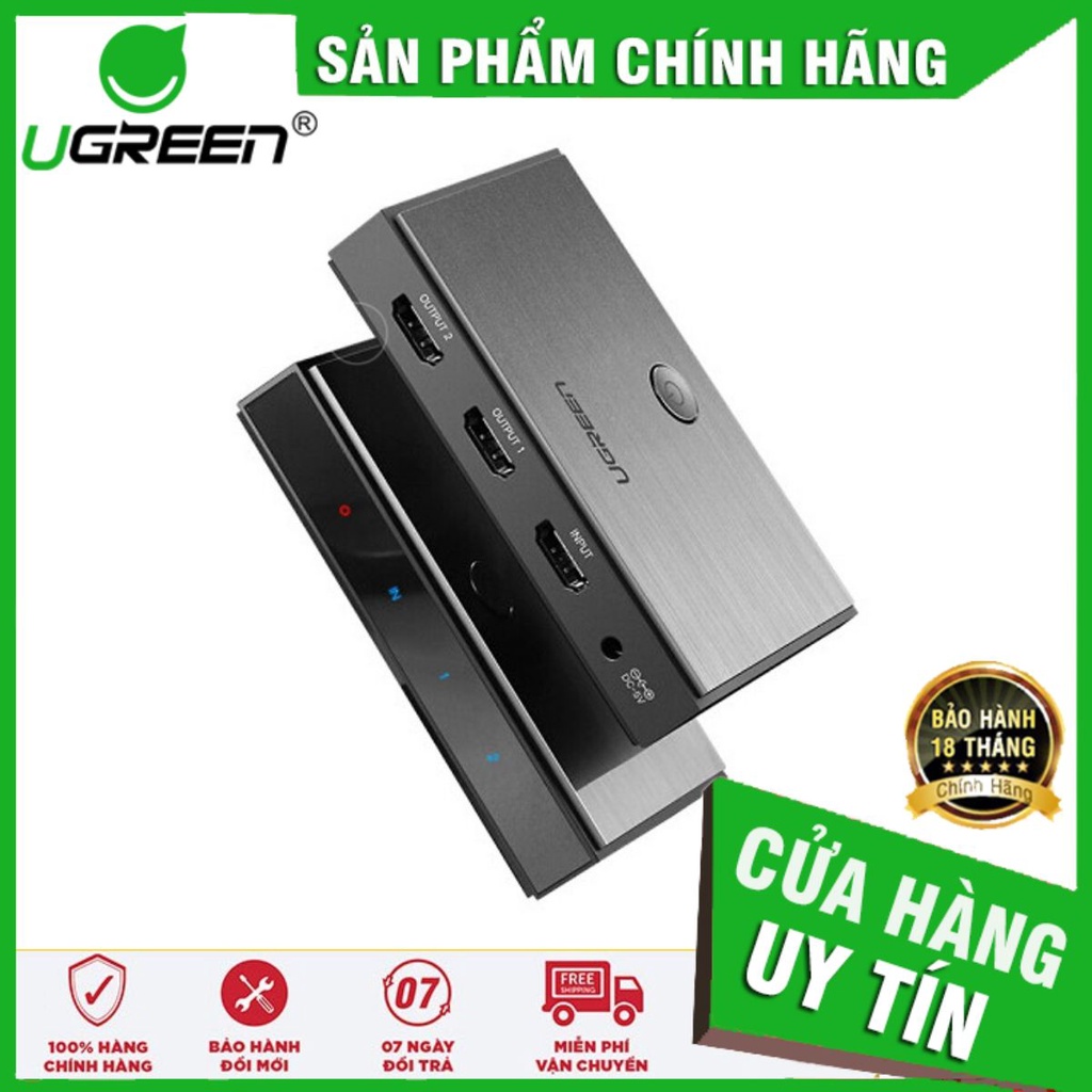 Ugreen 50707,50708 - Bộ chia HDMI 1 ra 2 và 1 ra 4 chuẩn HDMI 2.0 hỗ trợ 4kx2k/60Hz