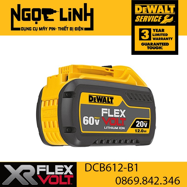 Pin Flexvolt Dewalt DCB612-KR ( Pin Dewalt 12Ah DCB612 - Pin 60v Dewalt)