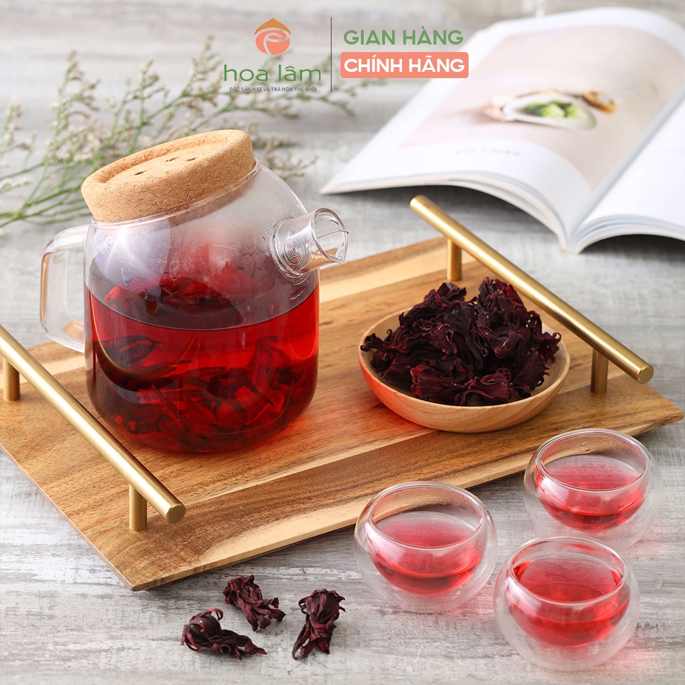 Trà Atiso đỏ Hoa Lâm sấy lạnh, trà hoa Atiso giúp thải độc gan, thanh nhiệt, giảm ho 35gr