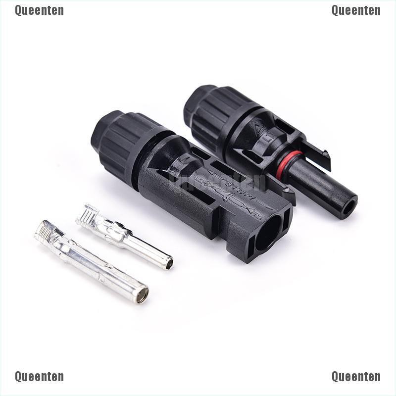 ★Nữ Hoàng★1 Bộ Kết Nối Dây Cáp MC4 30A Male M / F Năng Lượng Mặt Trời IP67