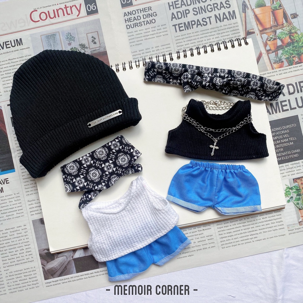 Outfit Doll 15cm 20cm - Bộ đồ Rock & Roll