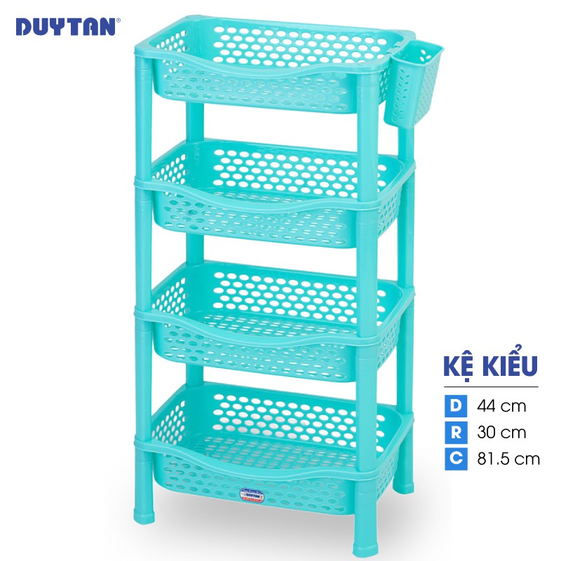 Kệ kiểu nhựa DUY TÂN 4 ngăn (44 x 30 x 81.5 cm) - 47363 - Giao màu ngẫu nhiên