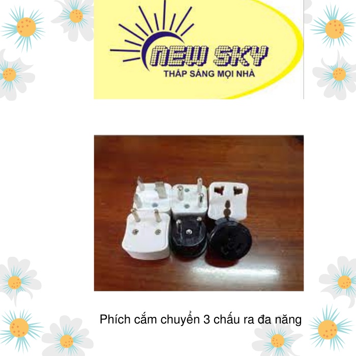 Phích cắm chuyển 3 chấu ra đa năng