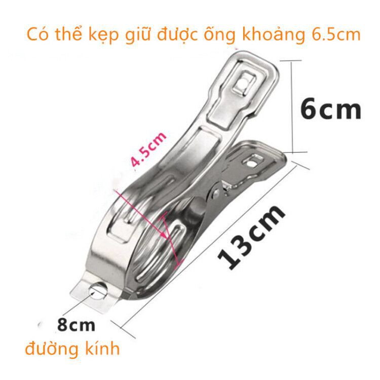 Kẹp phơi quần áo Inox - LOẠI PHƠI MÙNG MỀN MÀN 13CM