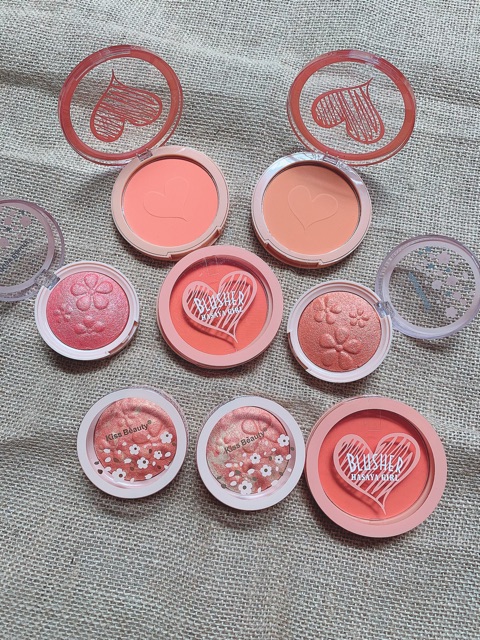 Phấn má hồng dạng nén in nổi 2 màu tone cam siêu đẹp | BigBuy360 - bigbuy360.vn
