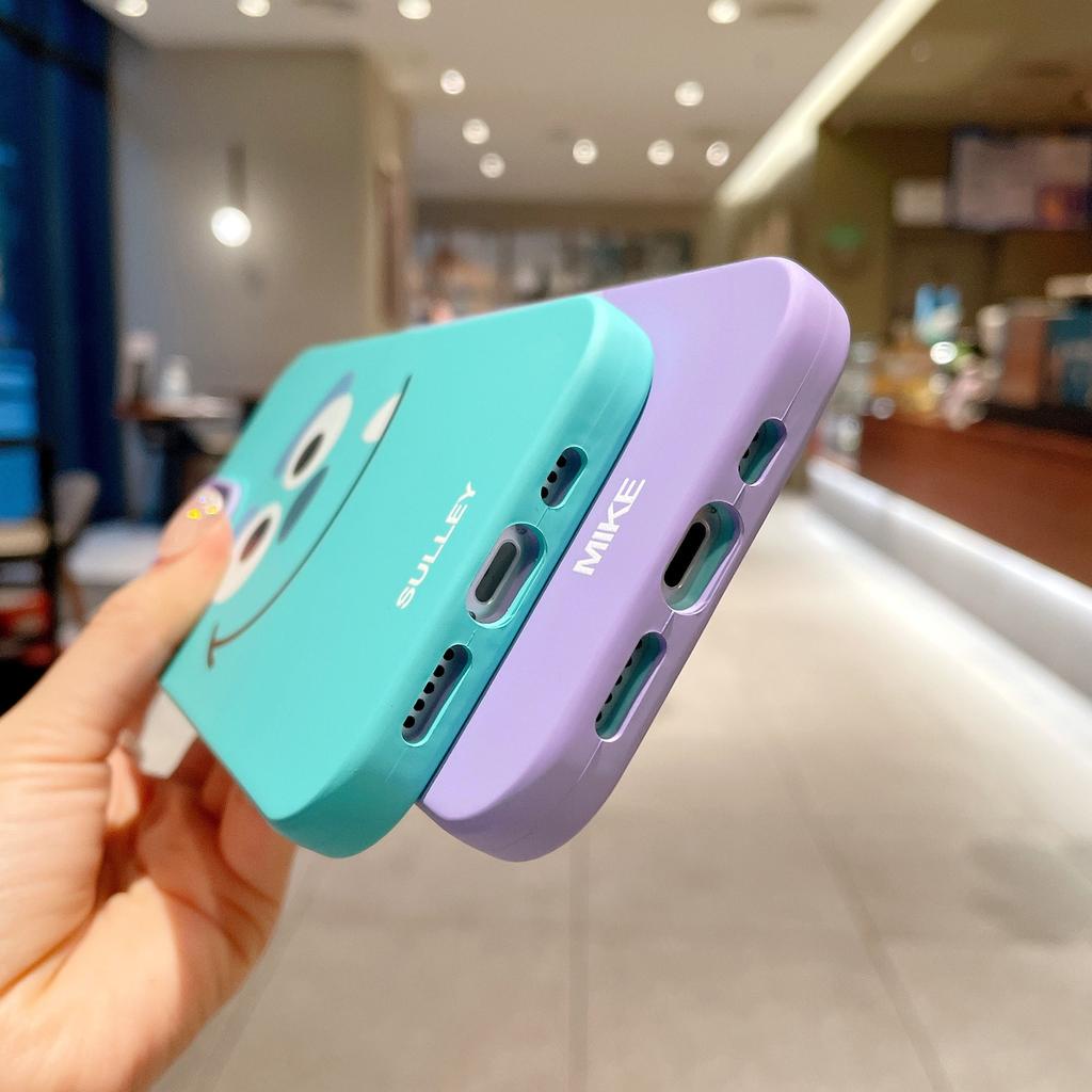 Ốp Điện Thoại Viền Cong in Hình Quái Vật Haiy 3 Trong 1 Cho IPhone 13Promax 12 11 7Plus X Xs Max XR 8 7