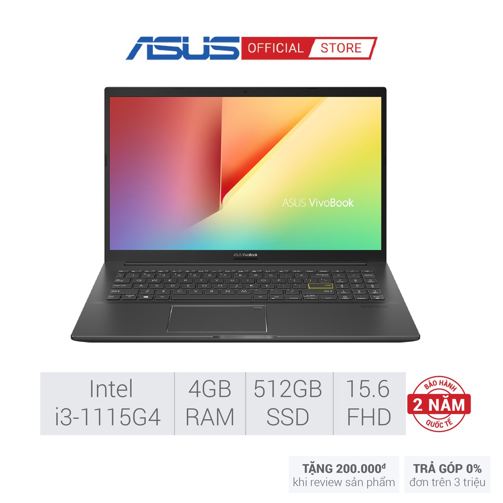 [ELBAU7 giảm 7% tối đa 1TR] Laptop ASUS VivoBook 15 A515EA-BQ491T (Core i3-1115G4/4GB RAM/512GB SSD/15.6-inch FHD