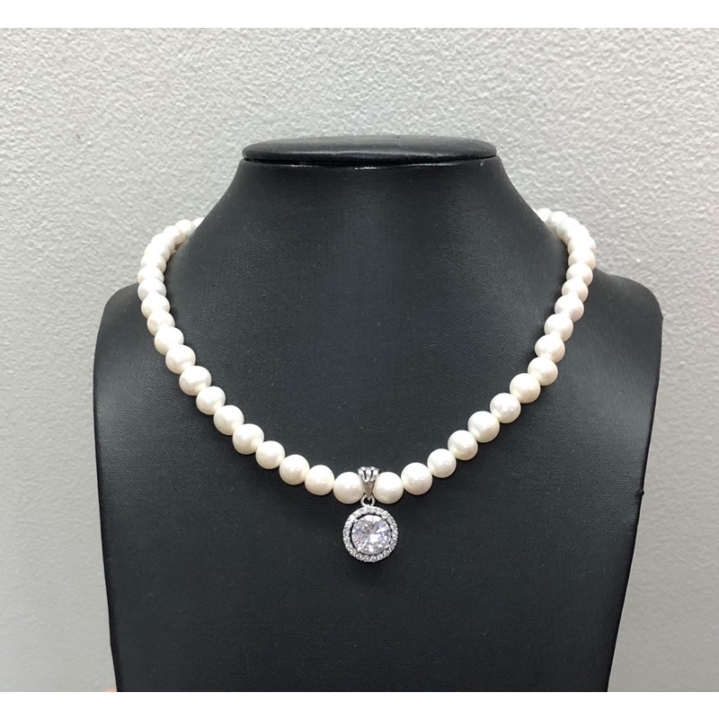 Chuỗi đeo 7ly mix đá tròn