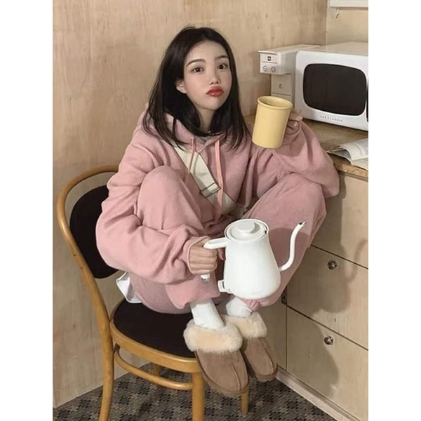 Sét bộ nỉ oversize cho nữ