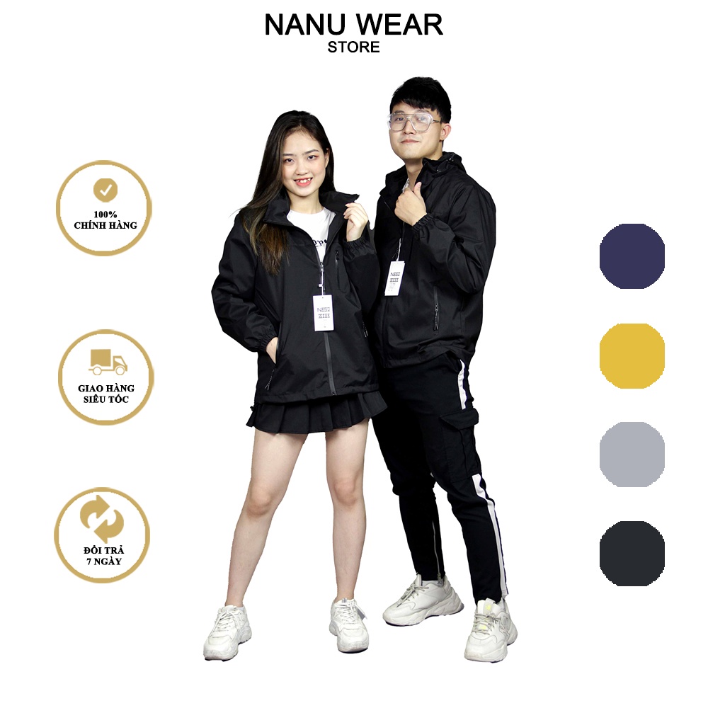 Áo khoác gió hai lớp nam nữ NANU WEAR