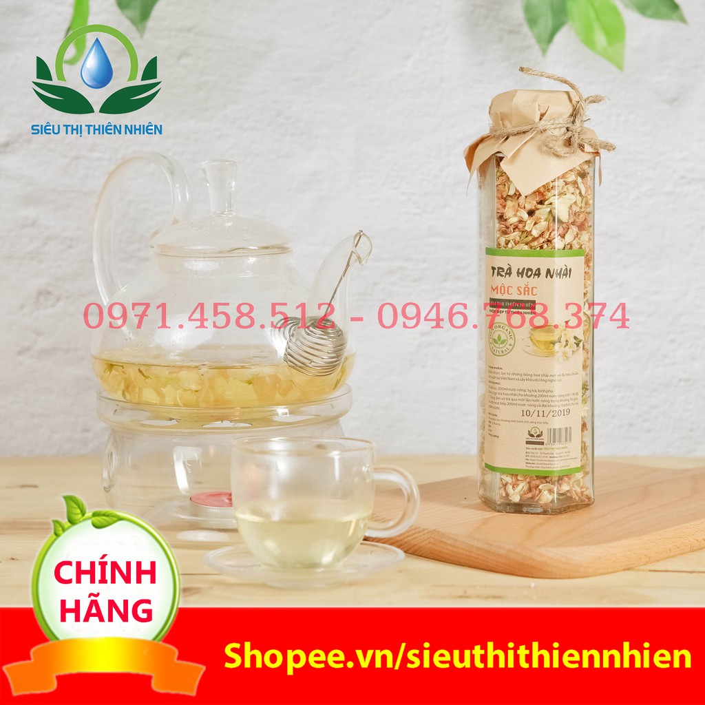 Trà hoa Nhài Mộc Sắc lọ thủy tinh