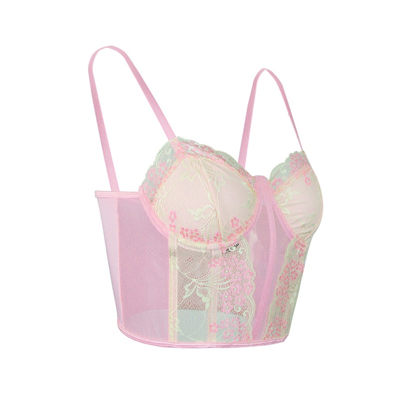 Xiangbao Áo Croptop Hai Dây Nhỏ Dáng Ngắn Hở Lưng Gợi Cảm