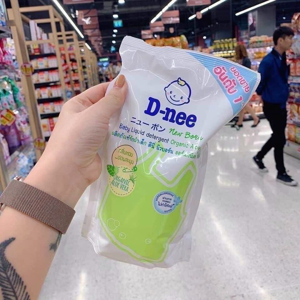 Nước giặt Dnee cho bé dạng túi Xanh lá 600ml skkh