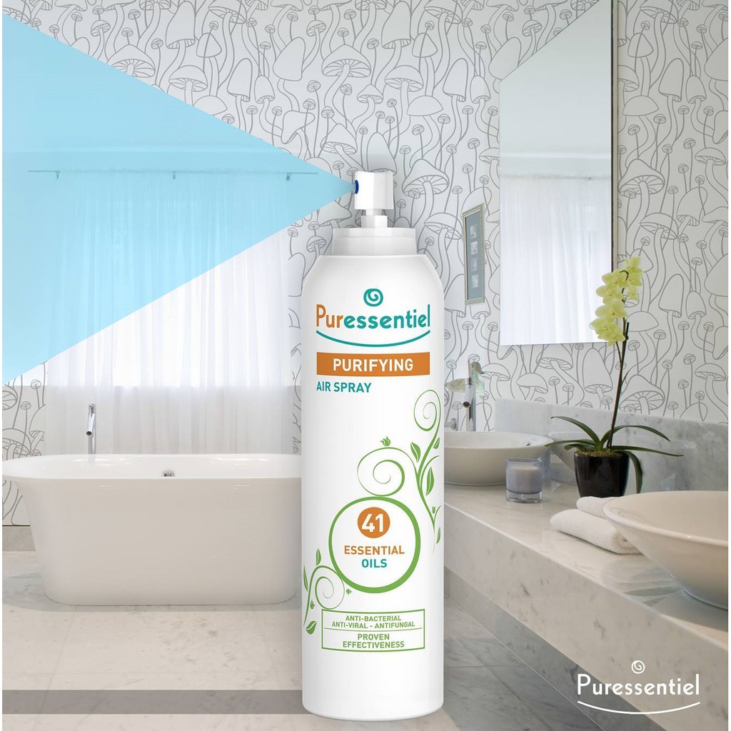 Xịt phòng Puressentiel Puryfying Air Spray nội địa Pháp date xa , thanh lọc không khí hoàn hảo, mùi sang và thư giãn