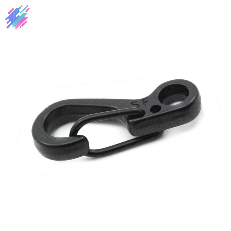 Set 2 móc khóa cài carabiner hợp kim đa năng tiện lợi dành cho leo núi