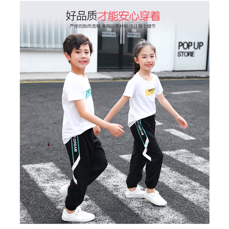 [LF.VN] Quần Dài Mỏng Thời Trang Xuân Hè Cho Bé Trai Và Bé Gái 100-150cm