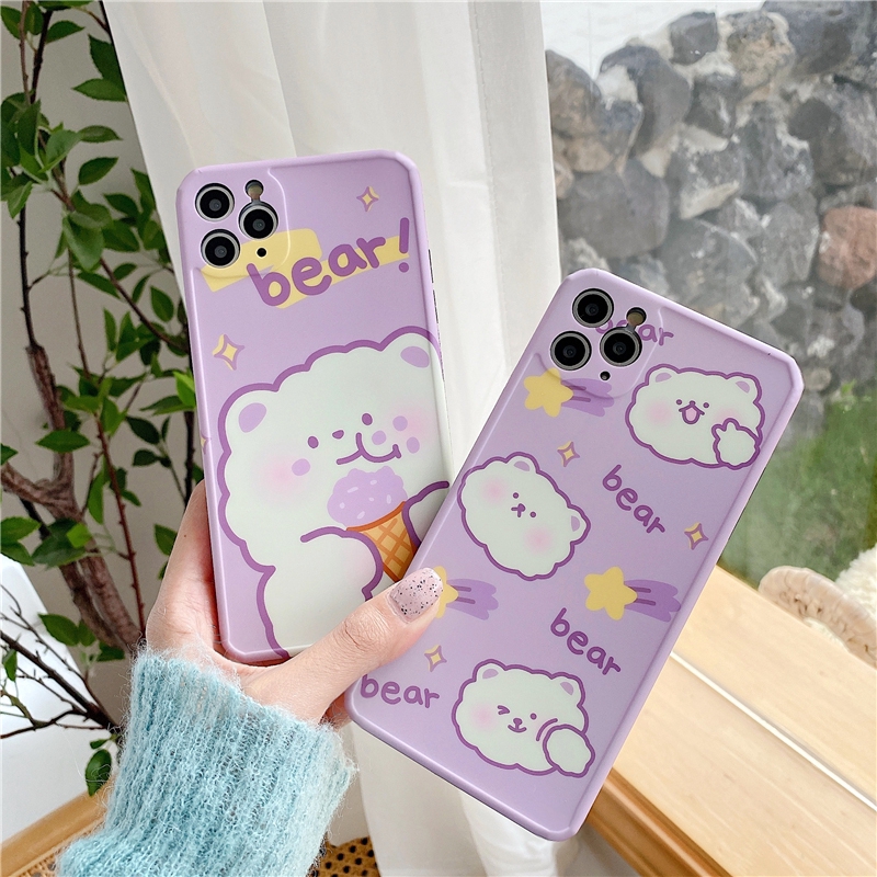 Ốp iphone - Ốp lưng imd new Gấu kem tím 6/6s/6plus/6splus/7/8/7plus/8plus/x/xs/xsmax/11/11promax-Awifi Case U1-18 | BigBuy360 - bigbuy360.vn