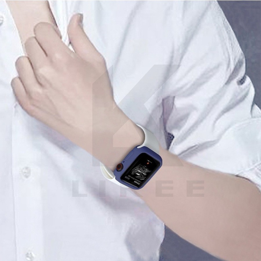 Vỏ bọc silicon mềm màu kẹo cho đồng hồ Apple Watch 1/2/3/4/5 Iwatch 38/40/42/44 MM