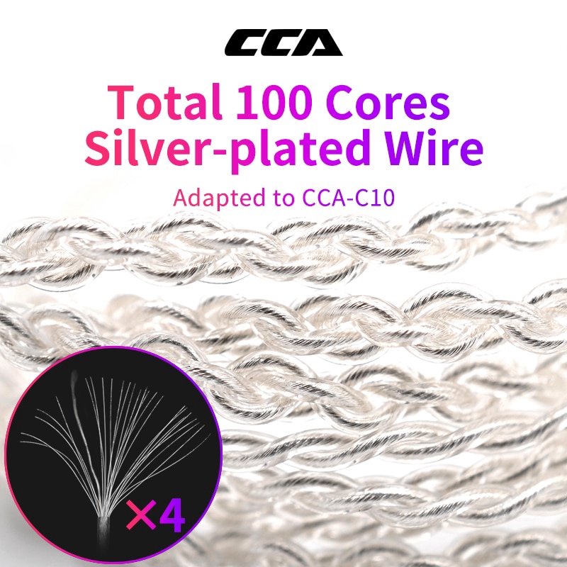 Dây Cáp Âm Thanh Cca Mạ Bạc 3.5 mm 4 Lõi Cho Cca C10 C16 C04 Ors6 | BigBuy360 - bigbuy360.vn