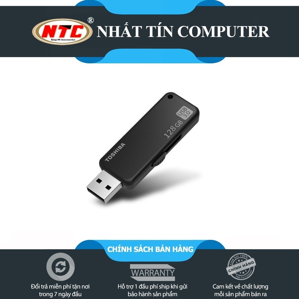 [Mã 1511ELSALE hoàn 7% đơn 300K] USB 3.0 Toshiba TransMemory U365 128GB 150Mb/s