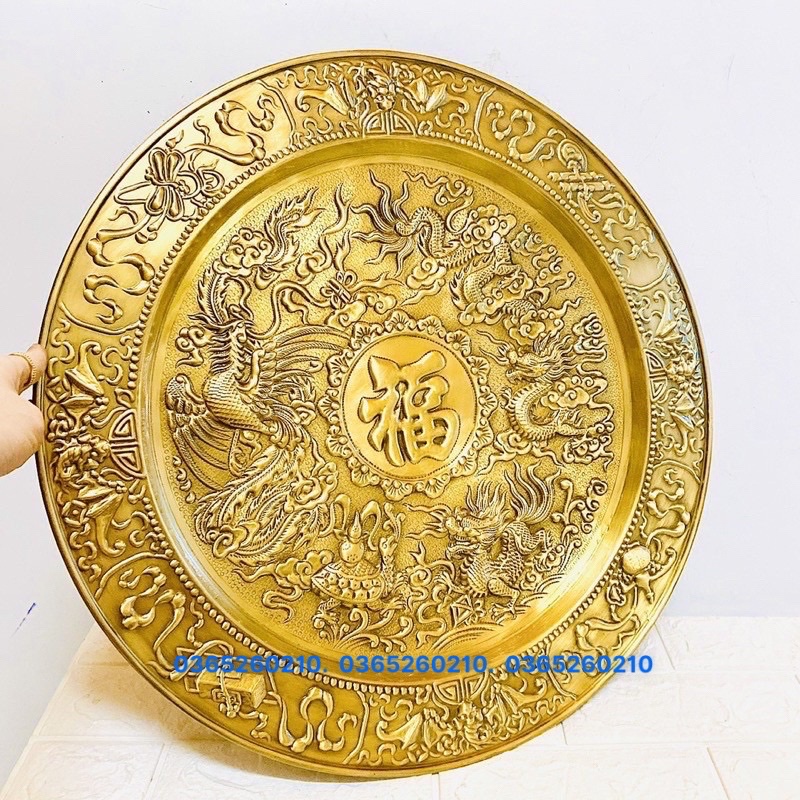 MÂM TỨ LINH 52 CM CHẤT LIỆU  BẰNG  ĐỒNG