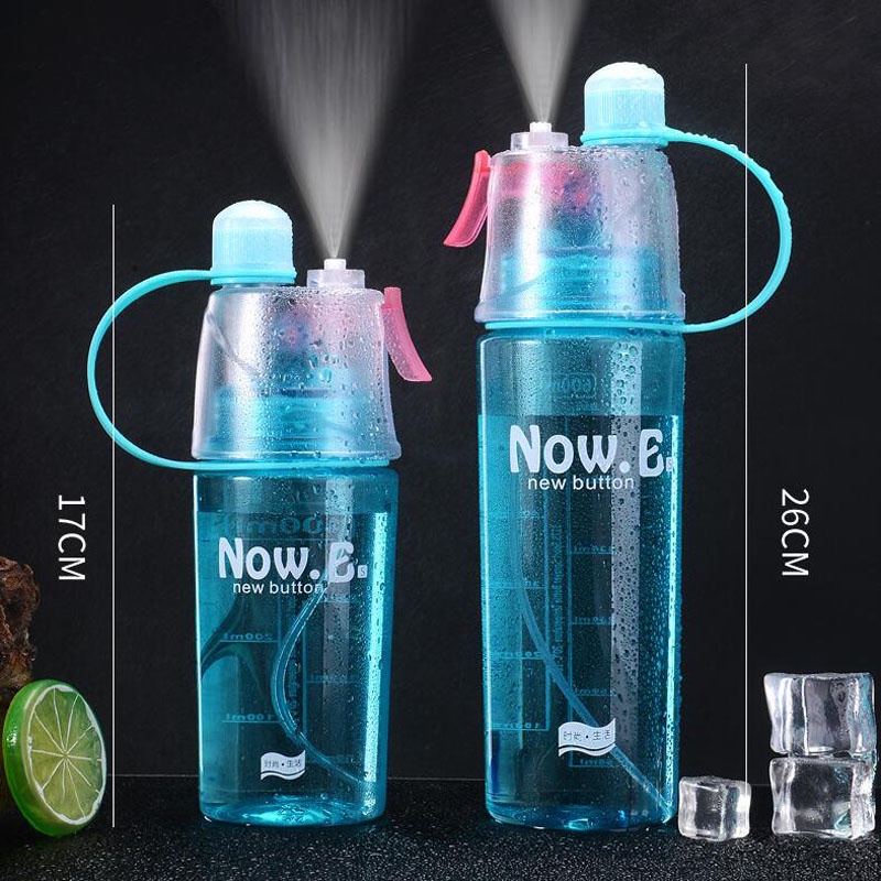 Bình Nước Thể Thao Bằng Nhựa 600Ml Có Vòi Xịt Tiện Dụng