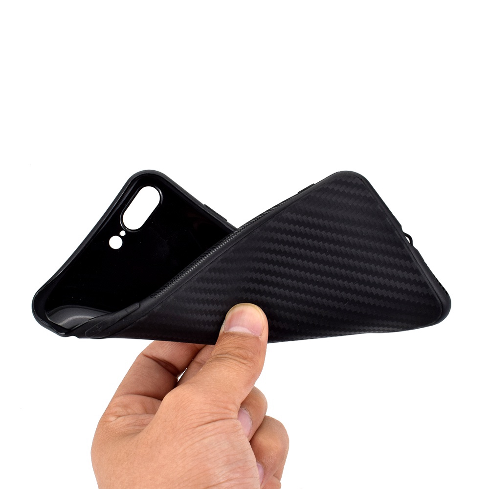 Carbon Fiber Pattern Soft TPU Case Cover for iPhone 5  6 7 8 Plus X XS MAX XR 11 Pro Max