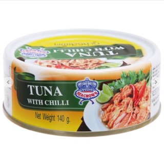 5 hộp cá ngừ ớt sea crown 140g. date 2024