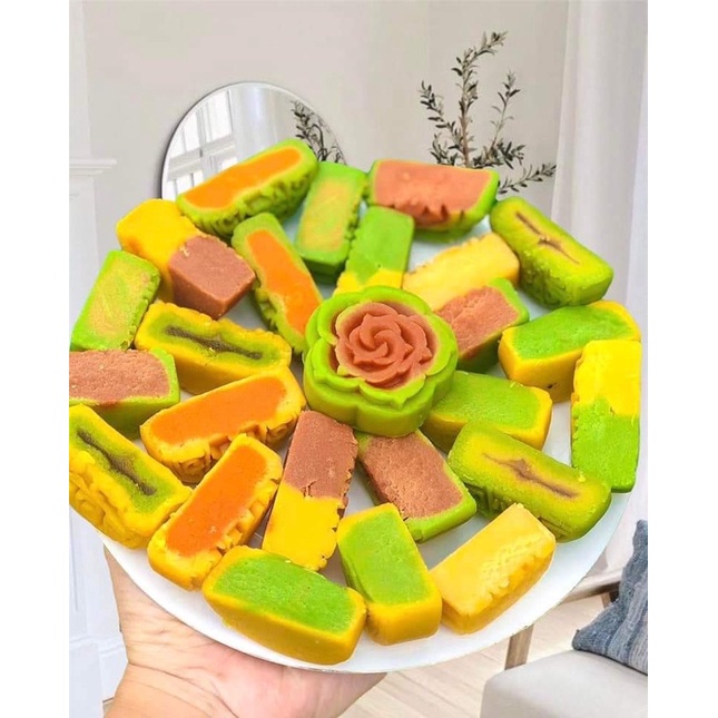 1kg Bánh nướng mini nhân hoa quả, trứng muối, nhân chay mix nhiều vị/ Bánh hạt dẻ