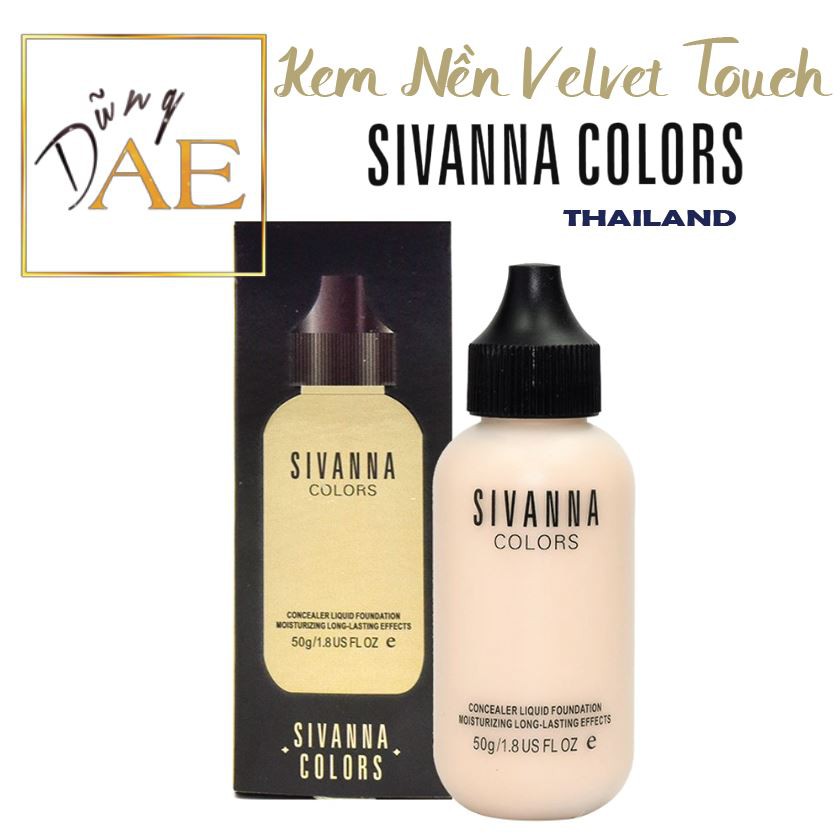 Kem Nền SIVANNA COLORS Velvet Touch Foundation HF674 Thái Lan