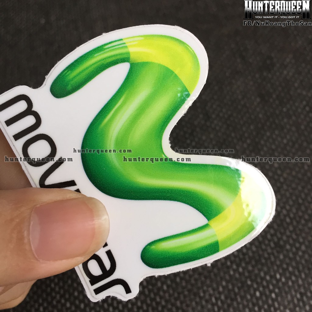 Movistar 3B[5.7x5cm] decal cao cấp chống nước, sắc nét, bền màu, dính chặt. Hình dán logo trang trí mọi nơi